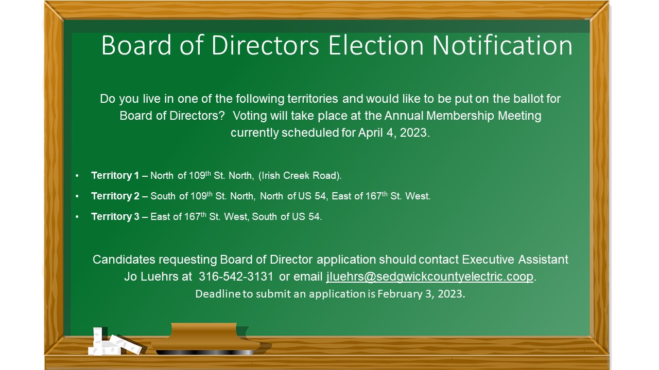 Board of Directors Election Notification