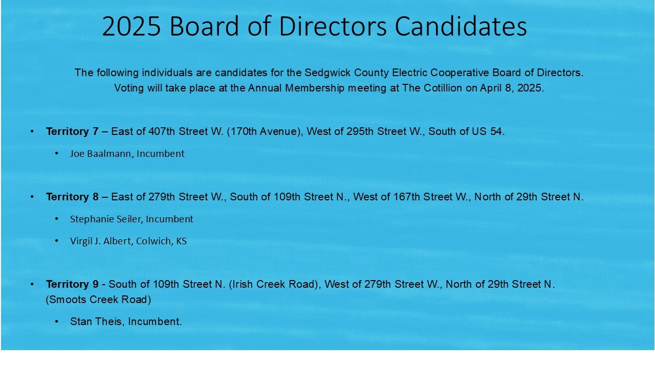 Board of Directors Candidates