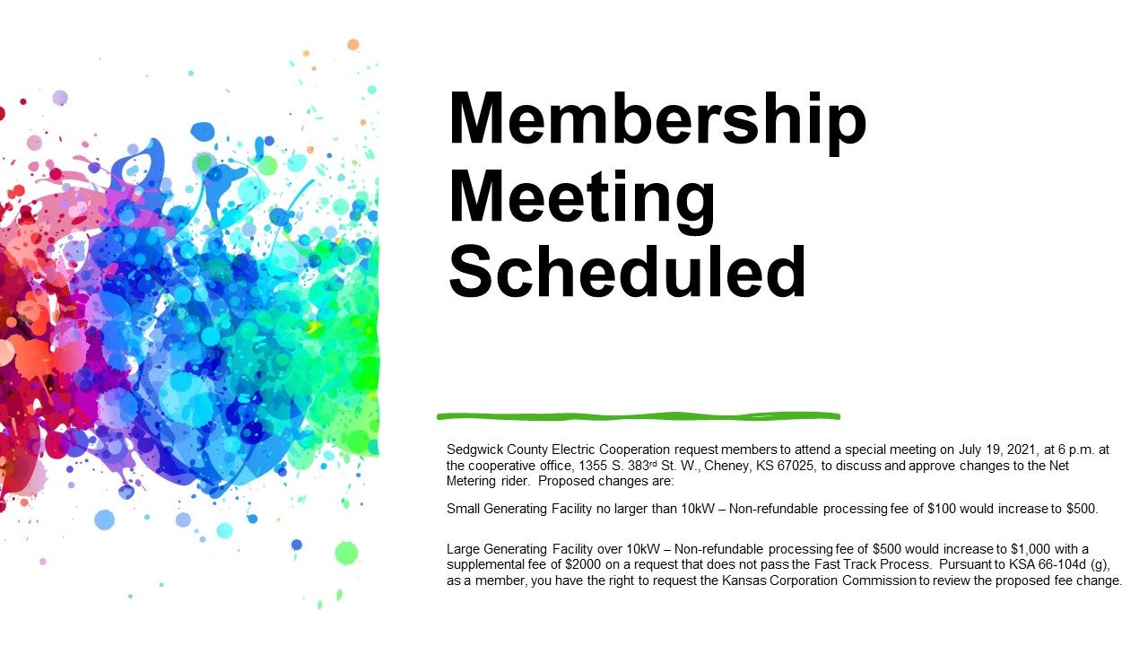 Membership Meeting Scheduled